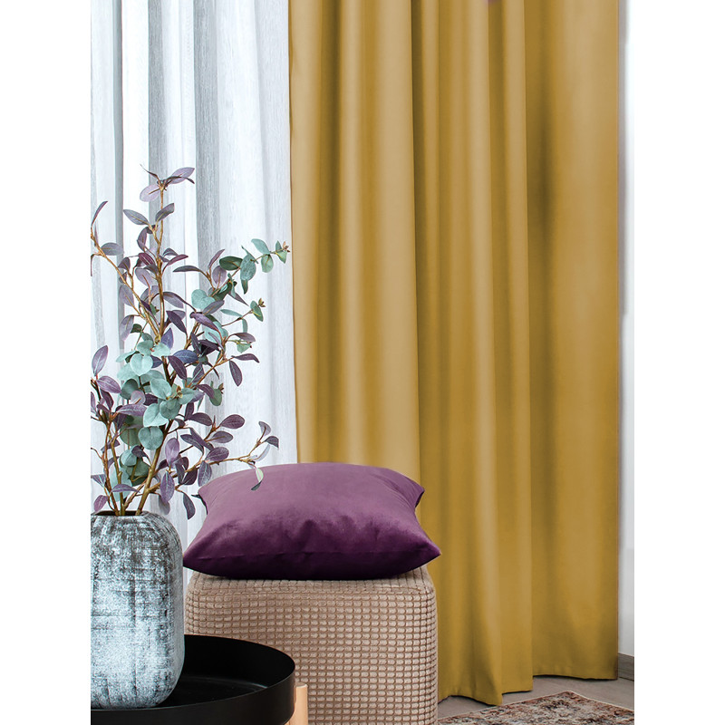 Штора супершёлк SOUL MUSTARD 200х270 см - 1 шт. Штора супершёлк SOUL MUSTARD 200х270 см - 1 шт.