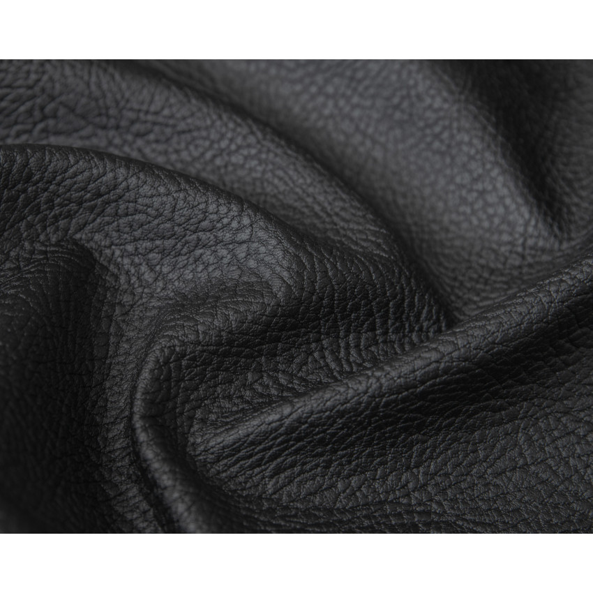 Ткань искусственная кожа VALENCIA BLACK на отрез от 1 м.п, ширина 140 см