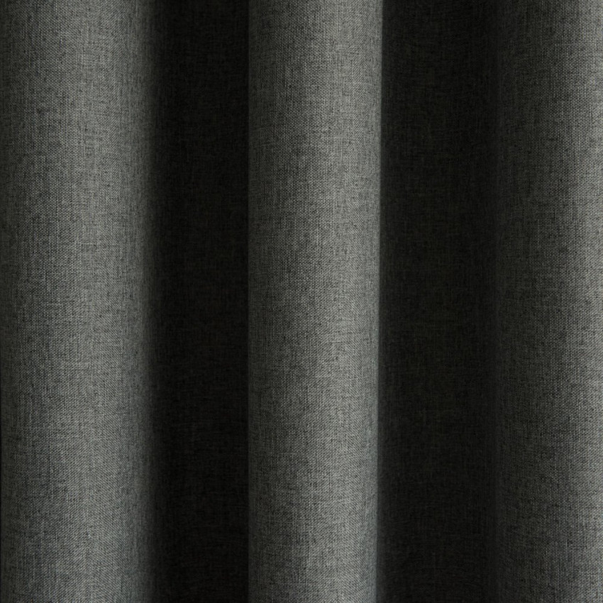 Комплект светозащитных штор Мерлин Темно-серый, 210х270 см - 2 шт.