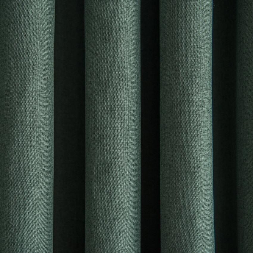 Комплект светонепроницаемых штор Мерлин Травяной, 145х270 см - 2 шт.