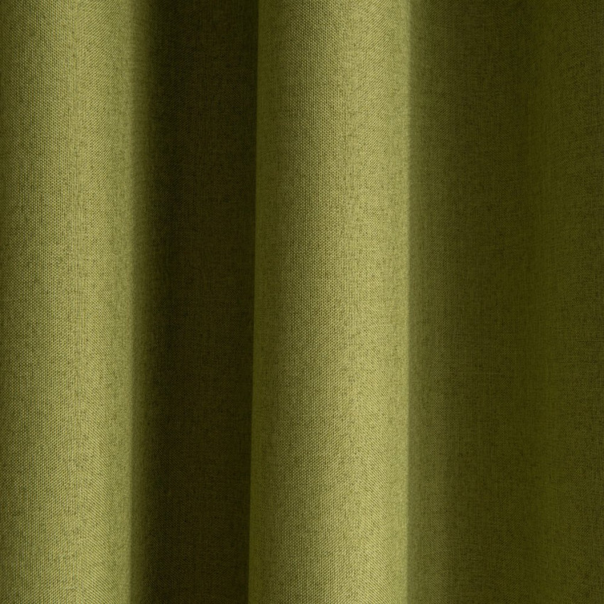 Комплект светонепроницаемых штор Мерлин Зеленый, 145х270 см - 2 шт.