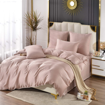 Комплект постельного белья Тенсел Андре №12 Розовый Евро