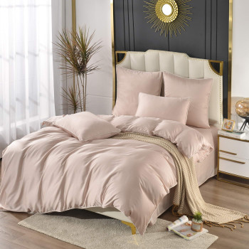 Комплект постельного белья Тенсел Андре N7 Розовый Семейный