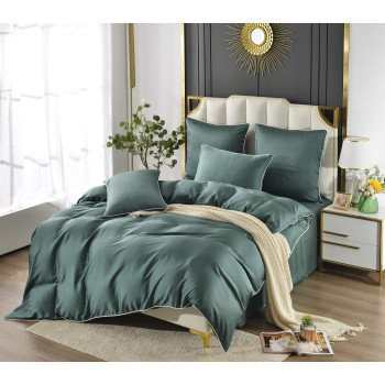 Комплект постельного белья Тенсел Андре N14 Зеленый Семейный