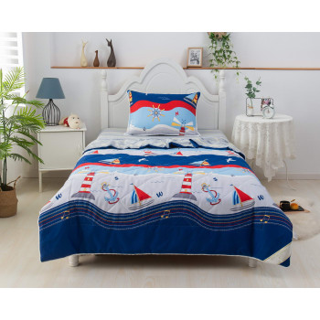 Детский комплект постельного белья с одеялом Маяки
