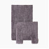 Набор ковриков для ванной Luna Темно-фиолетовый 60x100 и 50x50