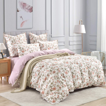 Постельное белье Гвинет Розовый Евро 4 н