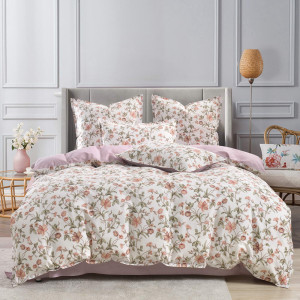 Постельное белье Гвинет Розовый Евро 4 н