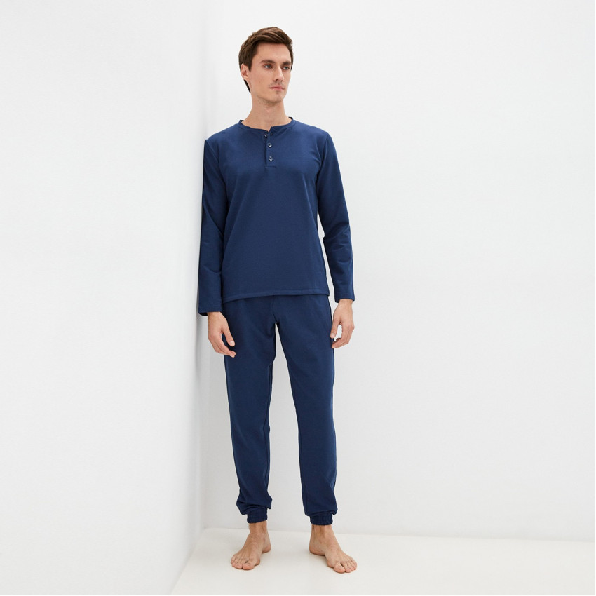 Мужская пижама Дамиан синяя XL