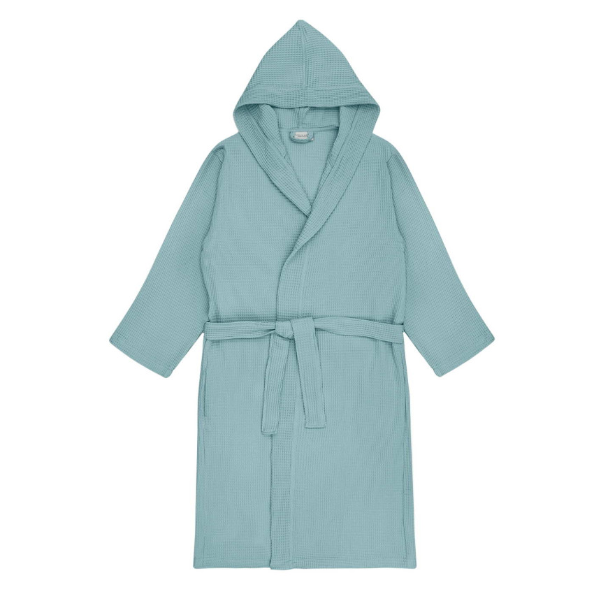 Вафельный халат с капюшоном Naomi Ментоловый XL