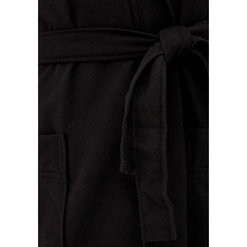 Махровый халат с капюшоном Марвин Черный S