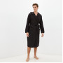 Махровый халат с капюшоном Марвин Черный L