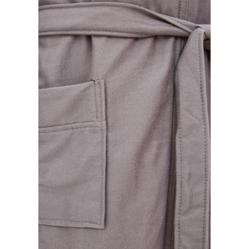 Махровый халат с капюшоном Марвин Серый M
