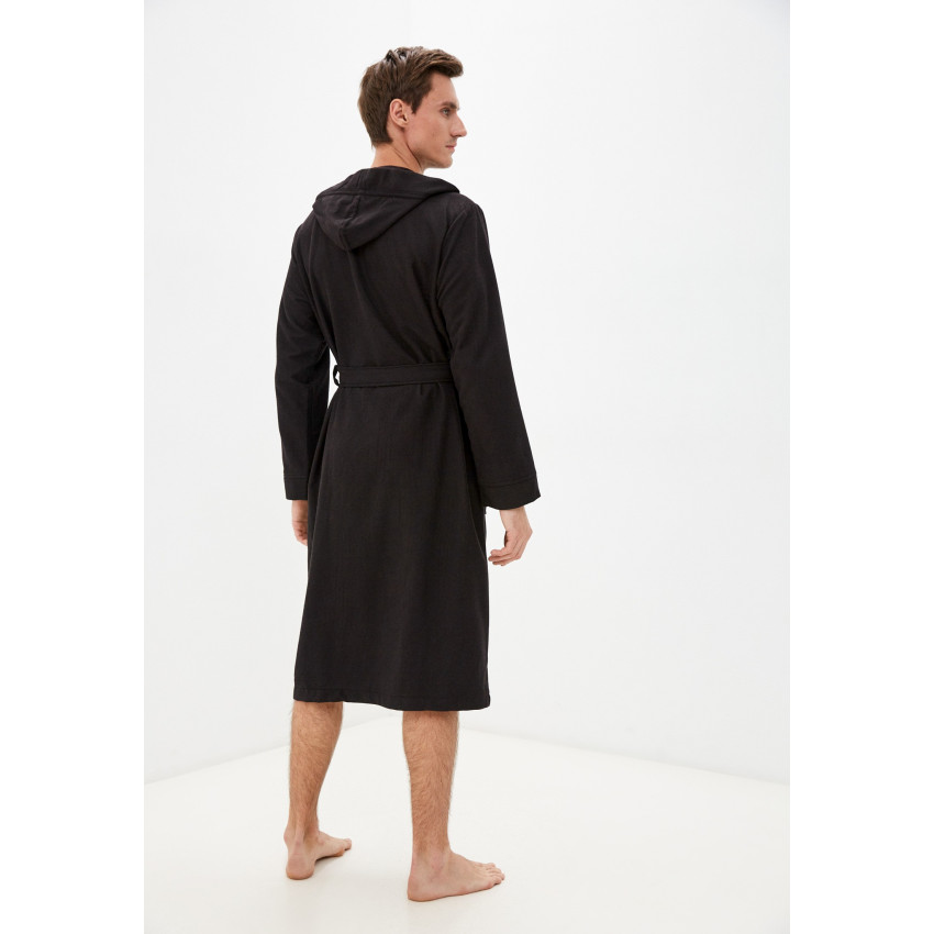 Махровый халат с капюшоном Марвин Черный XL