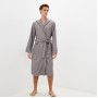 Махровый халат с капюшоном Марвин Серый L