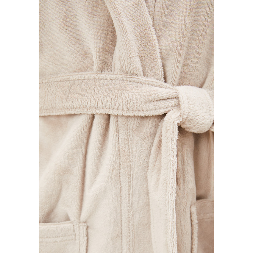 Махровый халат с капюшоном Шанти Бежевый XL