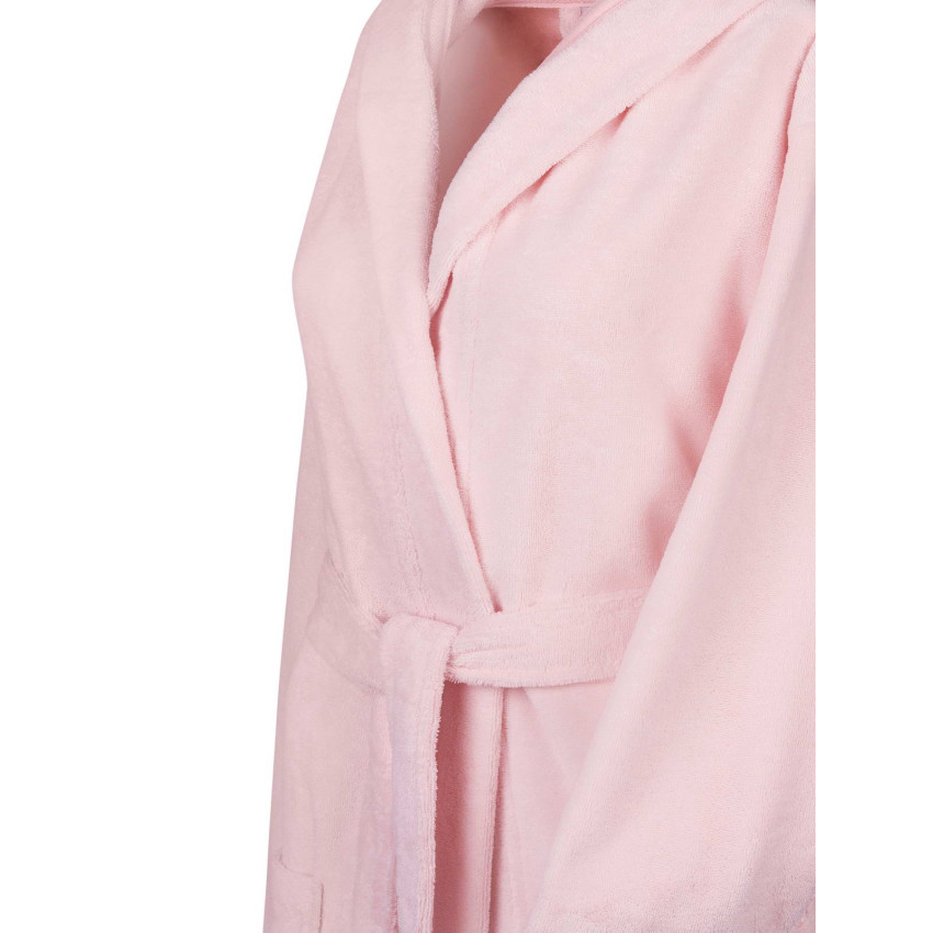 Махровый халат с капюшоном Шанти Розовый L