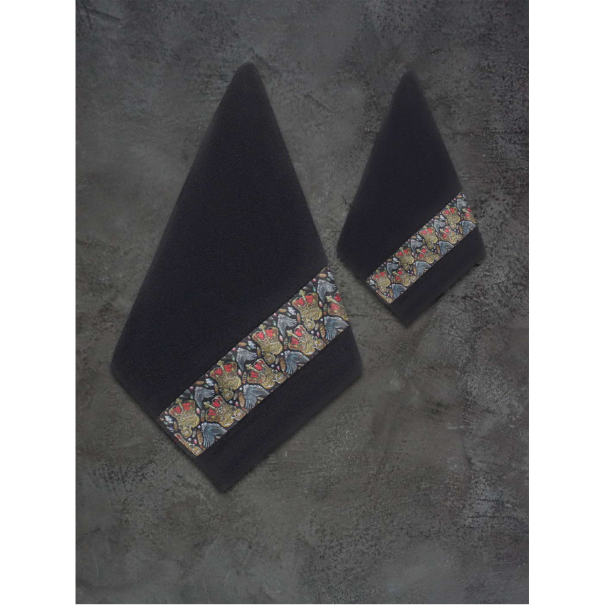 Махровое полотенце Hamlet Черный 70x140