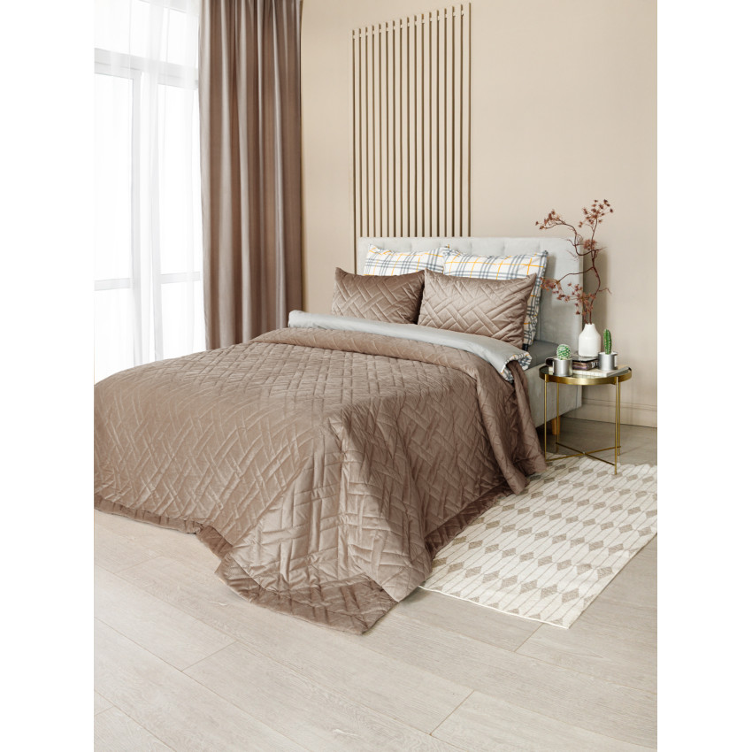 Покрывало Adria Beige Бежевый 135x230 см Покрывало Adria Beige Бежевый 135x230 см
