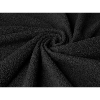 Ткань велюр Bravo Black Черный, ширина 140 см