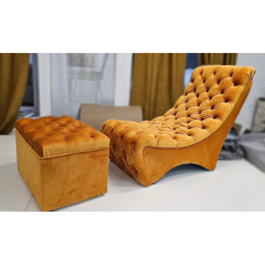 Ткань велюр Fiore Umber Желтый, ширина 140 см Ткань велюр Fiore Umber Желтый, ширина 140 см