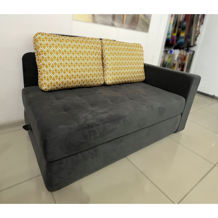 Ткань велюр Fiore Grafit Графитовый, ширина 140 см