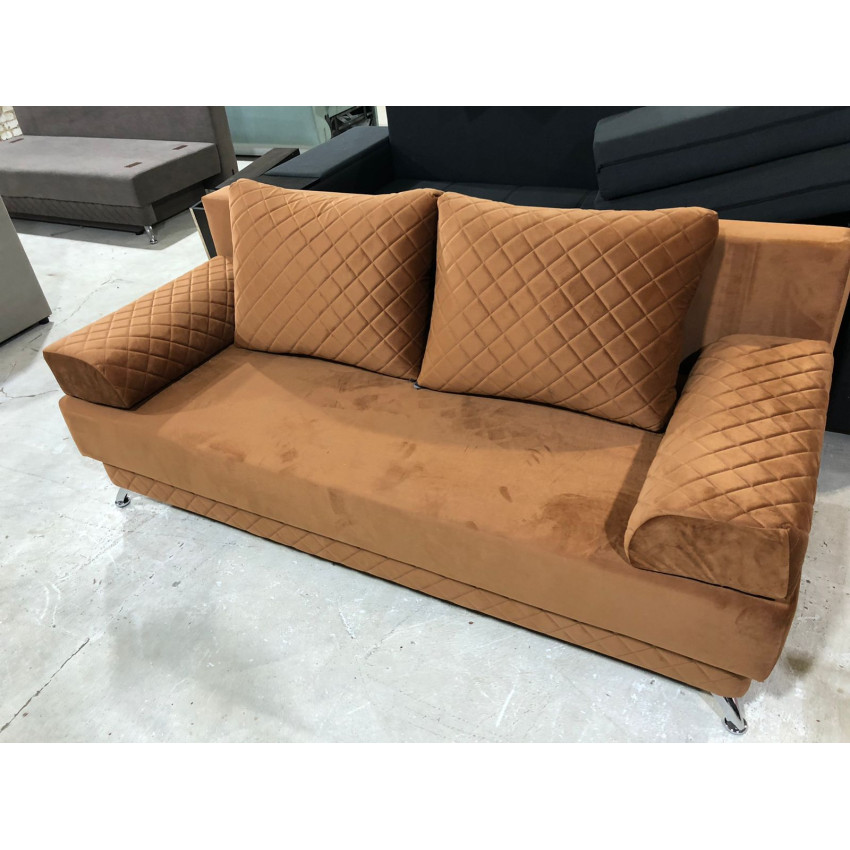 Ткань велюр Fiore Terra Терракотовый, ширина 140 см