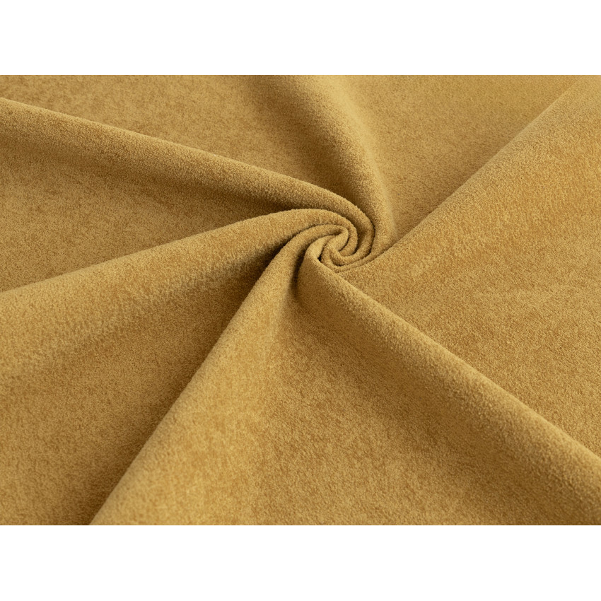 Ткань велюр Tesoro Mustard Горчичный, ширина 140 см