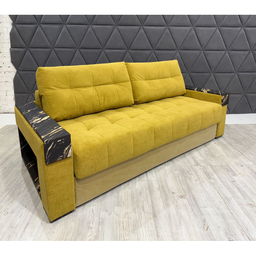 Ткань велюр Tesoro Mustard Горчичный, ширина 140 см