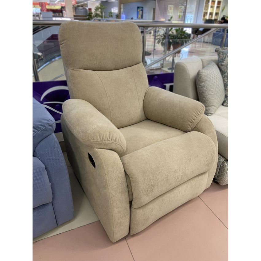 Ткань велюр Tesoro Semolina Светло-бежевый, ширина 140 см