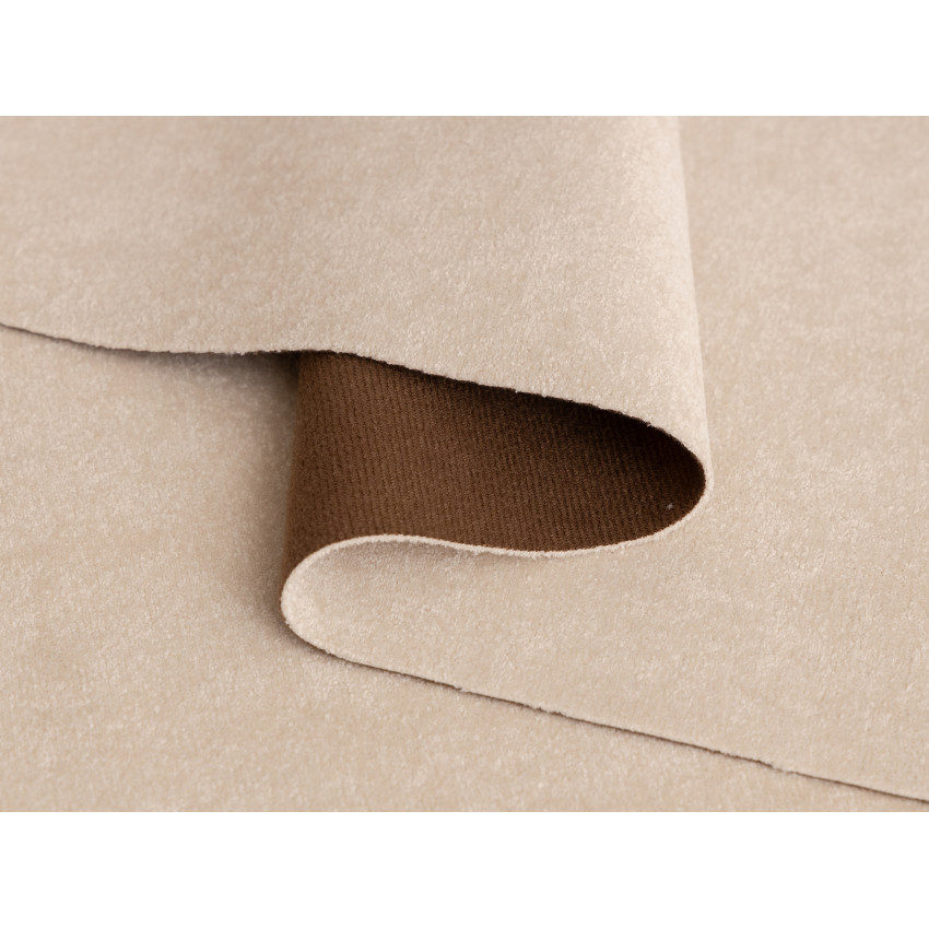 Ткань велюр Tesoro Semolina Светло-бежевый, ширина 140 см