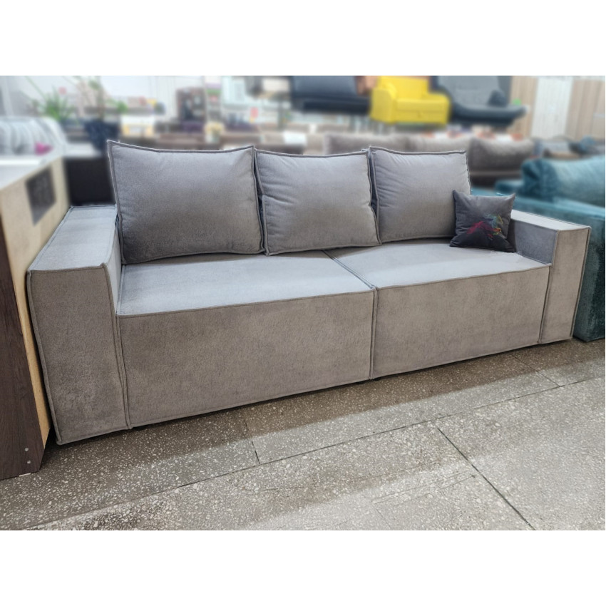 Ткань велюр Tesoro Grey Серый, ширина 140 см