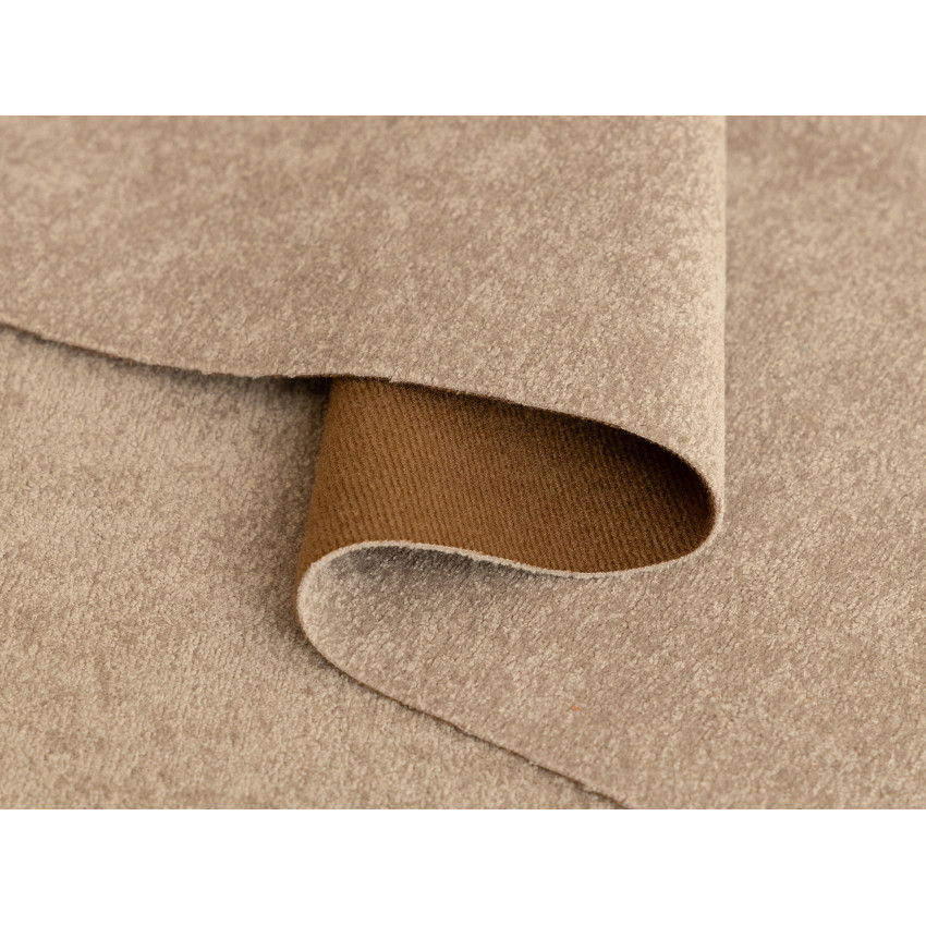 Ткань велюр Tesoro Beige Бежевый, ширина 140 см