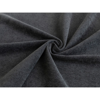 Ткань велюр Tesoro Nero Черный, ширина 140 см