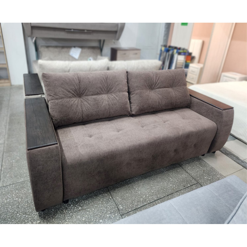 Ткань велюр Tesoro Chocolate Шоколадный, ширина 140 см