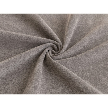 Ткань велюр Tesoro Mink Серо-коричневый, ширина 140 см