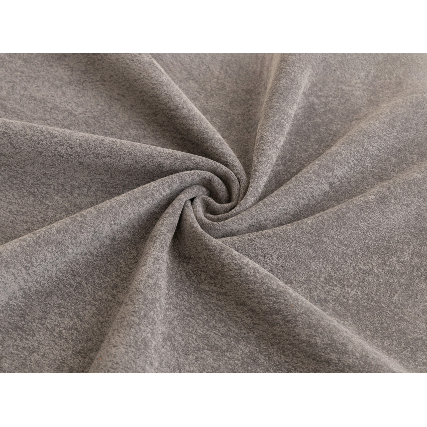 Ткань велюр Tesoro Mink Серо-коричневый, ширина 140 см