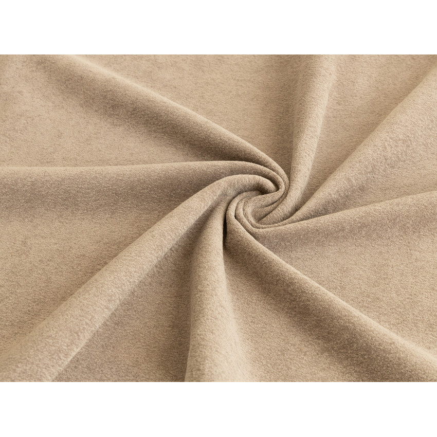 Ткань велюр Tesoro Beige Бежевый, ширина 140 см
