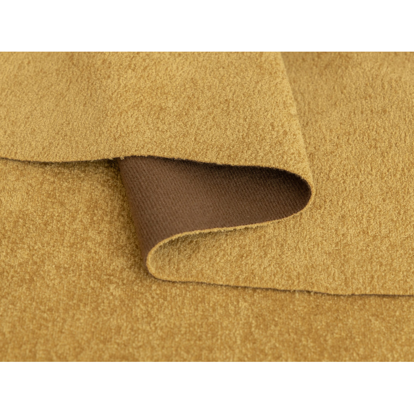 Ткань велюр Tesoro Mustard Горчичный, ширина 140 см