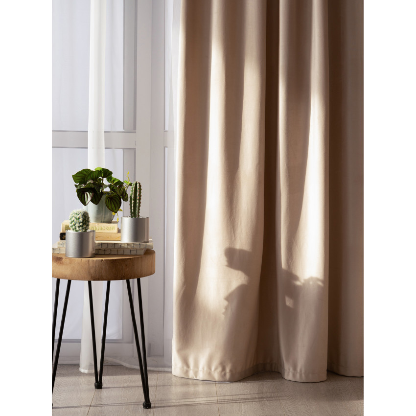 Комплект штор Adria Beige Бежевый 200х270 см