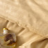 Постельное белье Страйп Сатин Двуспальный Песочный, на резинке 160x200x25