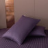 Постельное белье Страйп Сатин Фиолетовый 2 спальный, на резинке 160x200x25
