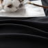 Комплект постельного белья Однотонный Сатин с Вышивкой CH020 Полуторный Черный