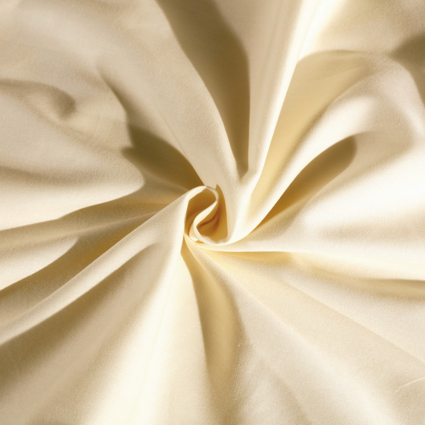 Постельное белье Египетский хлопок Элитный Молочный 2 спальный, простынь 245x265