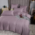 Постельное белье Египетский хлопок Элитный Бледно-сиреневый Евро, на резинке 180x200x30