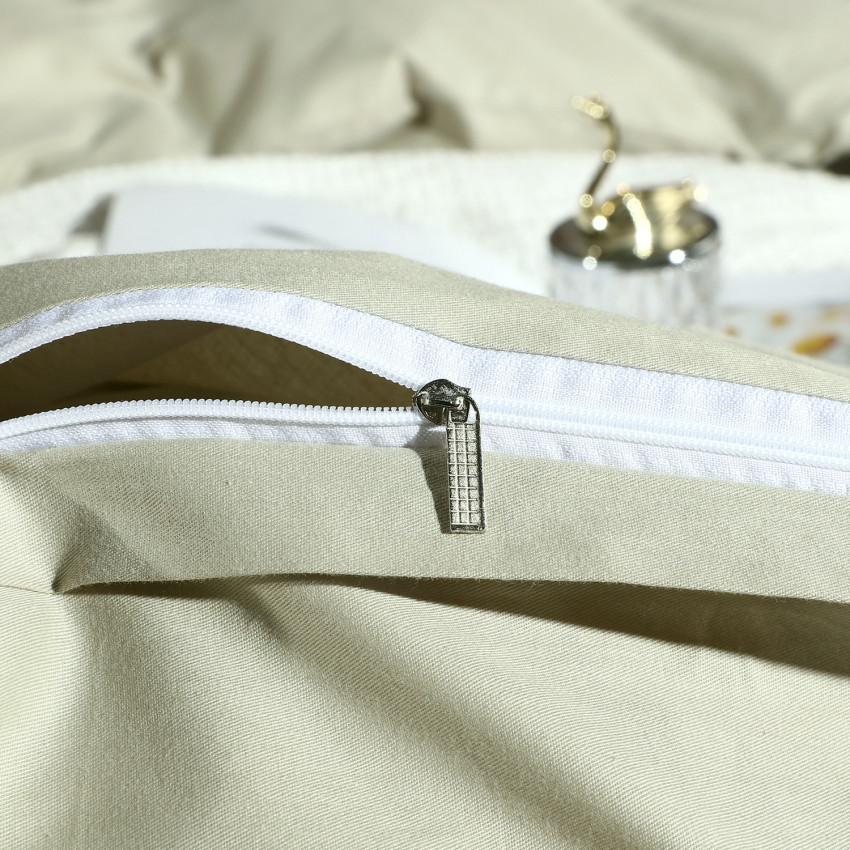 Постельное белье Египетский хлопок Элитный Светло-фисташковый 2 спальный, на резинке 180x200x30