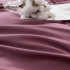 Комплект постельного белья Однотонный Сатин с Вышивкой CH043 Евро Сиренево-розовый