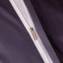 Постельное белье Египетский хлопок Премиум широкий кант Фиолетовый Евро
