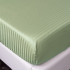 Постельное белье Страйп Сатин Светло-зеленый 2 спальный, на резинке 160x200x25