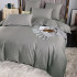Постельное белье Египетский хлопок Элитный Серебристый 2 спальный, на резинке 180x200x30